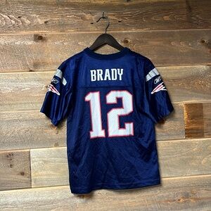 Tom Brady Patriots NFL Vintage Reebok Jersey Youth Kids Unisex Large